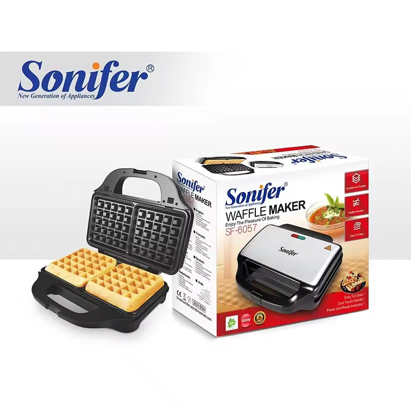 SONIFER SF-6057 Multifunctional Electric Waffle Maker Toaster 900W