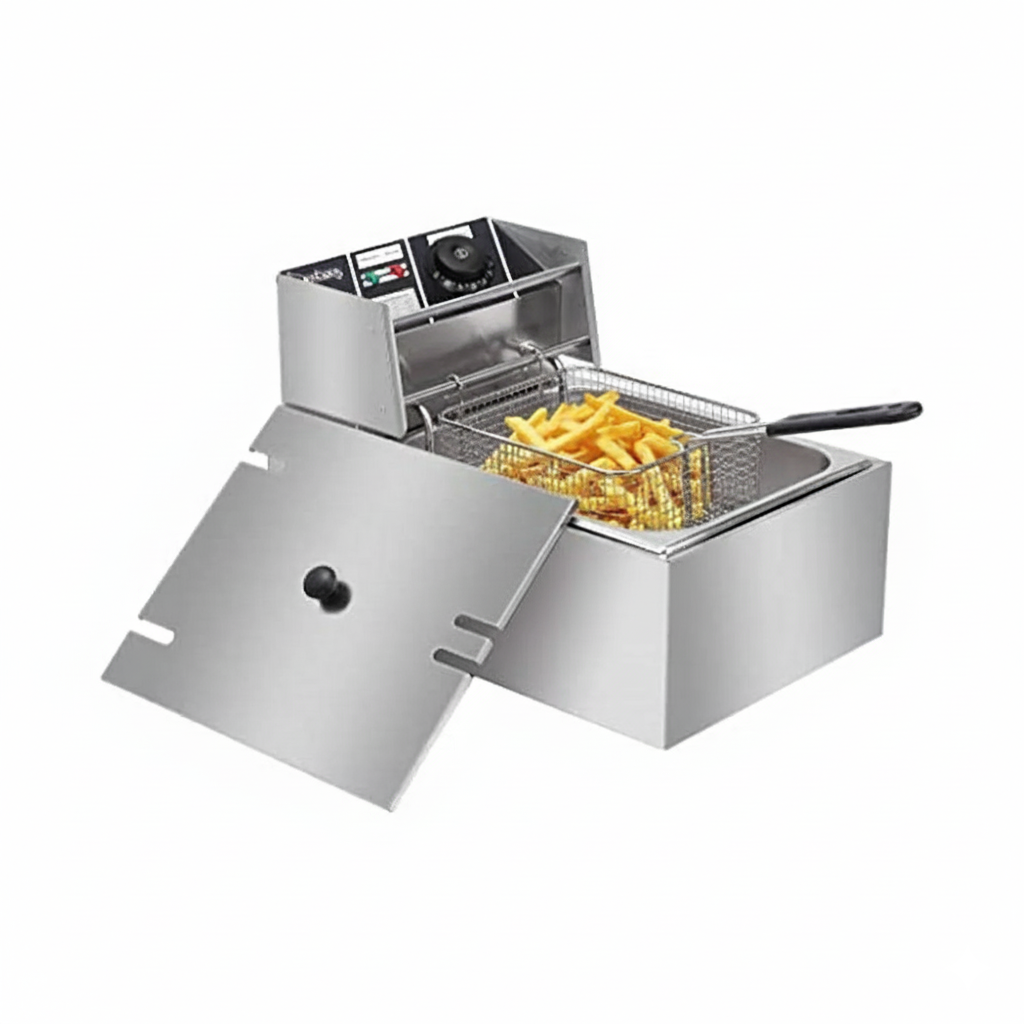 6 Liter Hoffmans Double Electric Deep Fryer HM-88-1
